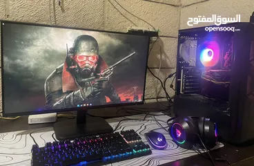  1 كمبيوتر كامل للبيع مع كلشي