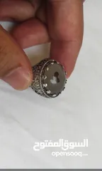  4 خاتم رجالي  عقيق يماني طبيعي أصلي