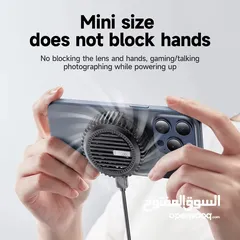  8 Hoco CW57 Air-Cooled 15w شاحن و قطعة تبريد لجميع اجهزة الايفون شجن لاسلكي و تبريد هوائي للايفونات