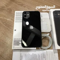  1 آيفون 11 128Gb أسود نضيف جدا