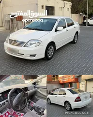  1 Toyota Corolla 2001 Call only down number given