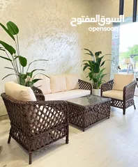 24 أحدث وأجمل اطقم رتان وخيزران واثاث المعدنيه والمرجيح ودكورات
