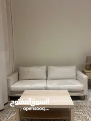  2 كرسي صوفا و طاولة قهوة -sofa and coffee table