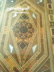  2 صندوق خشبي مصنوع من الصدف الاصلي صناعة يدوية موزاييك الاصلي السوري مبطن بالمخمل الأحمر مناسب للهدايا