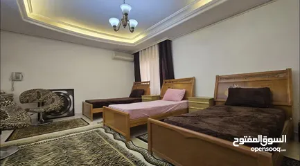  13 شقة للإيجار مفروش  رويال سويت طابقية مع روف و ترس كبير  Big department for rent in deir Ghbar amman