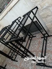  4 ستاندات ملابس حديد جديد  ستاندات عرض ملابس