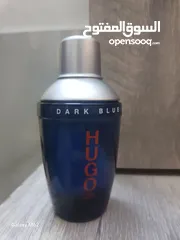  2 عطر HUGO DARK BLUE الأصلي كامل وجديد. فقط مفتوح للتأكد من الرائحة كمية 75m سعر قابل للتفاوض