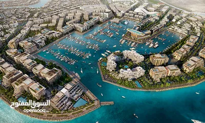  6 Apartment for sale in Al Mouj Muscat (Lagoon) / one bedroom / 3 years installments / freehold