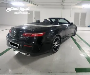  12 مرسيدس Convertible  E200 AMG لون اسود موديل 2018 وارد الوكاله بحاله ممتازة-بنزين