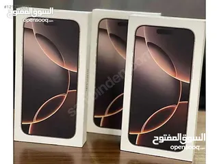  4 IPHONE 16 BRO/NEW كفالة وكيل بسعر مميز ايفون 16 برو جديد