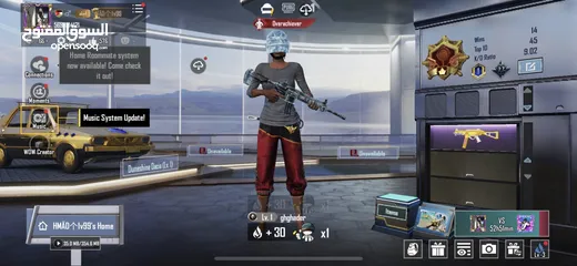  3 حساب ببجي ام فور ثلجي ليفل 2