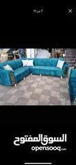  25 كورنرات 9مقاعد حرف L معاه كمان مجوزه بسعر الجملة من مفروشات ماسة لاتردد بل اتصال والحجز