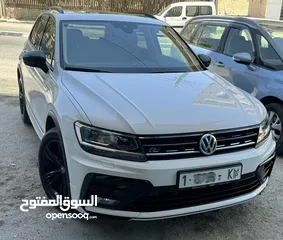  1 Volkswagen Tiguan R-Line Black Edition 2.0TSI 2021 اقل عداد في فلسطين ! 31000 كم فقط!