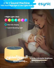 8 White noise machine جهاز الضوضاء البيضاء (جديد بالكرتونة)