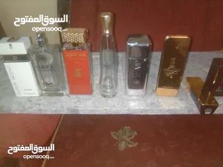  27 زجاجات عطور فارغه مستعمله