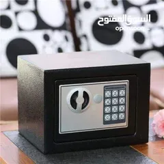  14 خزنة مكتبية من بصمه وباور بانك خارجي وباور بلحفظ الاموال و الأوراق الهامه خزنة فولاذية