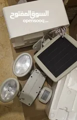  1 إنارة طاقة شمسية مزدوجة تعمل بالحركة