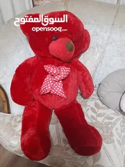  2 دب احمر  كبير  جديد غير مستعمل