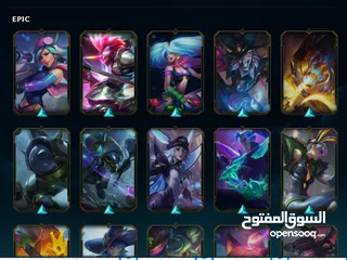  6 حساب ليق اوف ليجيند lol league of legend 254 سكن مع كم سكن نادرين مارح يرجعو عاللعبه