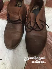  3 حذائين جلد طبيعي