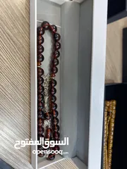  2 سبح احجار فاتوران كهرمان سندلس