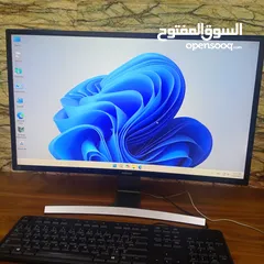  11 للبيع كمبيوتر كامل DEL ديل  (4790 Intel Core i7) مع شاشة منحنية سامسونج 27 انش بحالة ممتازة