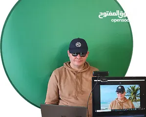  6 كروما دائري منتج رهيب ورائع وسهل التركيب  للتصوير والبث المباشر Portable Round Background  142cm