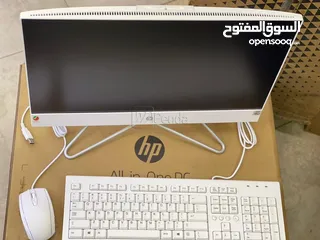  1 كمبيوتر HP مكتبي شكل فاخر مستعمل أقل من 3 أشهر و نظيف