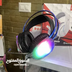  2 هيدفون مضيء خرافي محيطي يو اس بي 7.0 فقط بـ 50 شيكل