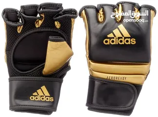  3 Adidas mma boxing gloves - Large - black and gold