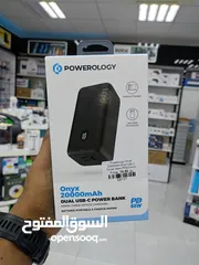  1 Powerology 20000mAh 65W Onyx Power Bank - Black