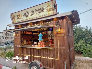  7 كوشك خشبي ممتاز و مميز كفتيريا طعام و مشروبات باردة و ساخنه
