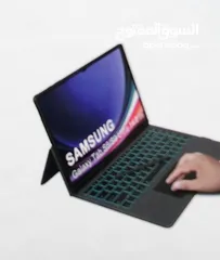  4 Wireless Keyboard with TrackPad for Samsung Galaxy Tab S9 Ultra(English and Arabic)