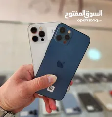  1 متوفر ايفونات 12 برو الاصلي جيجا 256 بطارية مشكل هدية كفر ولزقة وشاحن الاصلي