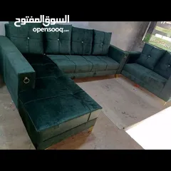  2 اطقم كنب اطقم كورنر غرف نوم طاولات