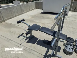  4 بنش واوزان وبارات حديد مختلفة للبيع