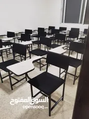  6 تفصيل كراسي محاضرات مع ركاية ودروج مدرسية. طاولات تركية