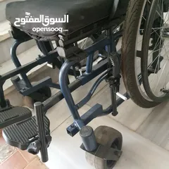  3 كرسي متحرك اطفال شبه جديد حديد والمنيوم ثقيل قياس ستاندر مع كامل عدته 60 شامل التوصيل عمان والزرقاء