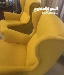  6 طقم كنب ايكيا بحالة جيدة IKEA sofa and   sofa chairs in extremely good condition