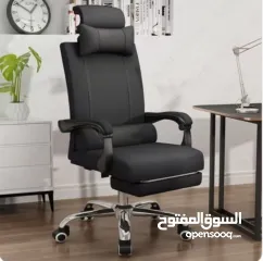  1 كرسي مكتب فاخر مع مسند أقدام – الأسود مسند أقدام مدمج لراحة مضاعفة خلال ساعات الجلوس الطويلة