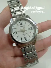  3 ساعة يد Casio رجالية، أنيقة جدّا للمناسبات، متينة بلون سلفر، جميع التفاصيل بالوصف --->