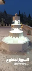  16 نوافير وشلالات وباربيكو وجميع انواع ديكورات الحجر الطبيعي  العنوان الزرقاء الجديده