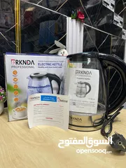  1 غلاية كهربائية لاسلكية مضيئة باضاءة LED سعة 1.7 لتر بقدرة 2200 واط من الماركة السفاحة بركندة
