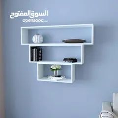  6 رفوف خشب شاشه ومطبخ وحمام وديكور حائط وستاند مكياج وجلاتين وكتب وصيدليه ومطبخ وغيره