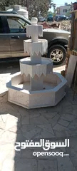  6 نوافير وشلالات وباربيكو وجميع انواع ديكورات الحجر الطبيعي  العنوان الزرقاء الجديده