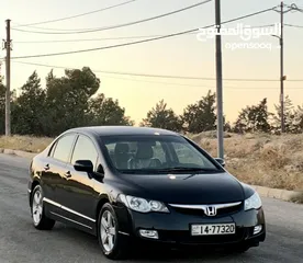  1 هوندا سيفيك 2008 فحص كامل صنف EXI لون اسود ملوكي بحالة الوكالة