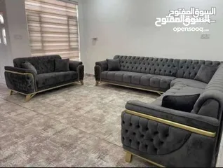  2 جلسات خليجة 16 مقعد تفصيل جميع الجلسات حسب الطلب والقياس مفروشات ماسة لاتردد بل اتصال والحجز