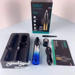  1 ماكينة حلاقه2في1 VGR  للانف والاذن والوجه حلاقه ماكنه ازاله شعر الانف و الاذن حلاقة