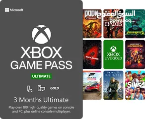  4 Game pass ultimate 1 month  اشتراك قيم باس شهر 1