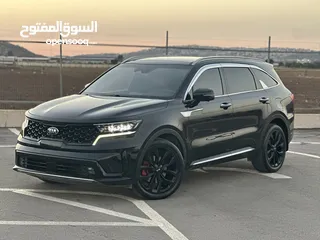  12 كايا سورينتو /2020 فل الفل  فتحة سقف بانوراما  2x4 ///200Hp  ديزل  2200cc  فل الفل مسكر بلاك